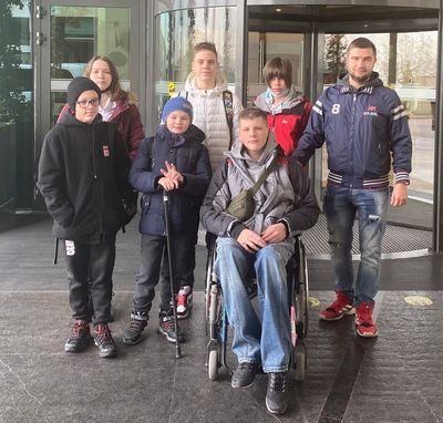 Young Ukrainian disability swimmers stuck in Turkey on training trip