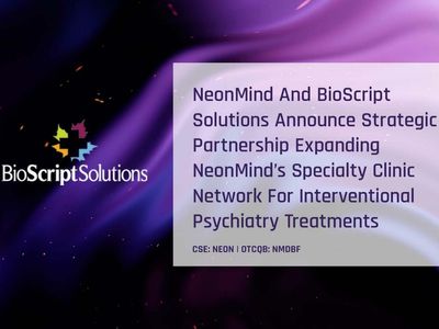 NeonMind Teams Up With BioScript Solutions To Expand Its Clinic Network For Interventional Psychiatry Treatments