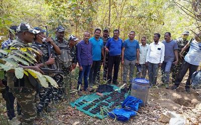Police unearth Maoist dump in Telangana’s Mulugu district
