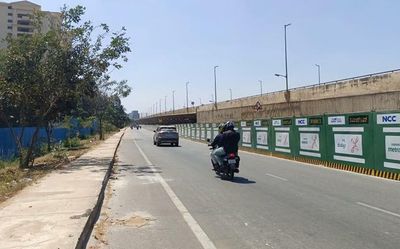 BMRCL to pace up metro works as service Road of Bellari Road remains partially barricaded