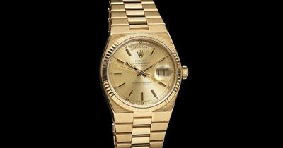 Sir Michael Caine's gold Rolex sells for £125,000 at auction