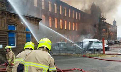 100 firefighters tackle blaze at mill used to film Peaky Blinders