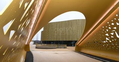 First look inside the new Swansea Arena after a walk to Copr Bay across the golden bridge