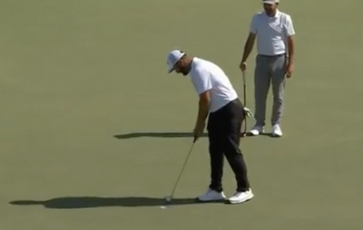 The world’s top-ranked golfer Jon Rahm astonishingly left an 11-inch putt short