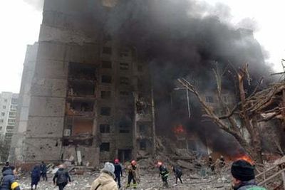 Ukraine war: Putin is destroying cities and his ‘disgusting’ invasion must not succeed, says Boris Johnson