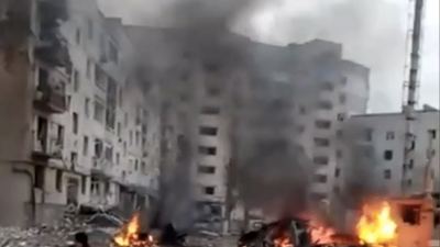 VIDEO: Residents Trapped In Bombed-Out Basements As Russians Reduce Borodianka, Ukraine, To Rubble