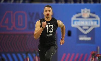 Cincinnati QB Desmond Ridder shows off impressive speed at NFL Combine