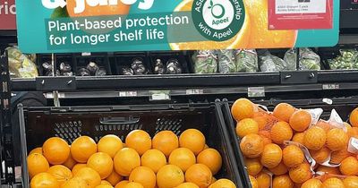 Asda customers divided over new 'edible' packaging for fruit