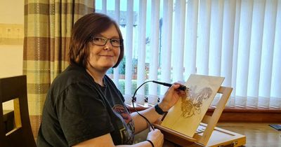 Amazing Dundee artist showcases her stunning images made from burning wood