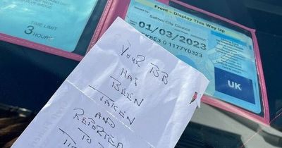 Mum slams 'ignorant' stranger who left angry note on car after she parked
