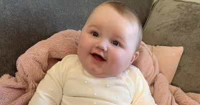 'Big baby' weighing 1.8 stone goes viral on TikTok - with some accusing parents of using a filter