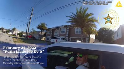 VIDEO: Speeding Driver Tells Stunned Florida Cop It’s Putin’s Fault He Jumped Stop Sign
