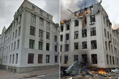 Russia-Ukraine crisis: Before and after photos show scale of Ukraine destruction