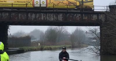 BBC Radio 1's Jordan North spotted kayaking in Liverpool canal