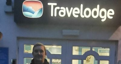 Man forced to live in Travelodge after huge sinkhole opens up under his home