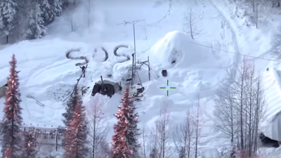 Man’s Desperate Message Scrawled In Snow Was Spotted By Rescuers In Helicopter