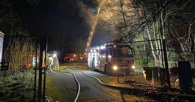 Derelict pub in Skelmersdale goes up in flames as fire crews battle huge blaze