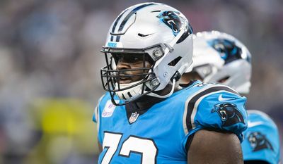 Panthers restructure contract of OT Taylor Moton