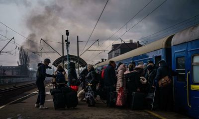 ‘He literally had 30 seconds’: an Australian couple’s desperate fight to flee Ukraine