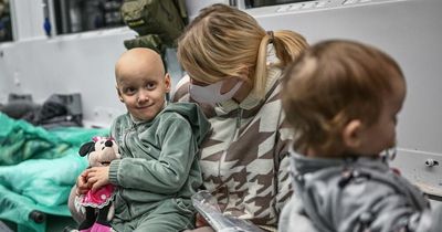 Chronically-ill kids escape Ukraine in makeshift 'hospital train' amid Russian bombing
