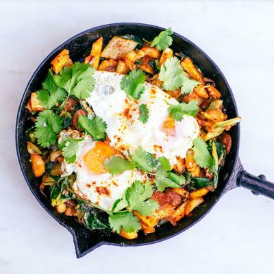 Chips with everything – Tom Hunt’s hash recipe to use up fish-and-chip shop leftovers