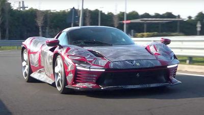 Ferrari Daytona SP3 Looks Fantastic On The Road Despite Camo Wrap