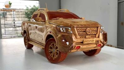 Nissan Navara Model Looks Real Enough To Haul The Wood That Made It