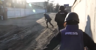 Sky News reporters in Ukraine come under heavy fire from Russian troops
