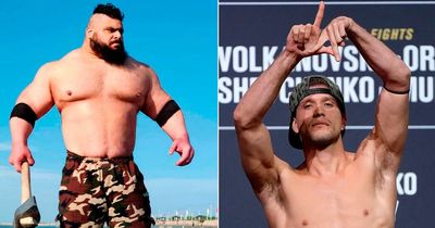 Huge 390lb Iranian Hulk was called out by tiny 145lb UFC featherweight star