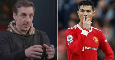 Gary Neville hits back at Cristiano Ronaldo point in Man Utd-Man City combined XI debate