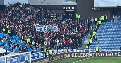 Aberdeen fans in loaded Rangers 'Charles Green' reminder in response to 150th anniversary Ibrox celebrations