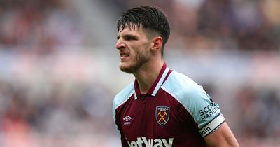 Declan Rice hands West Ham major blow for Liverpool match