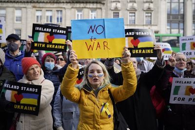 Priest who threw paint at Russian embassy calls for war protests to continue