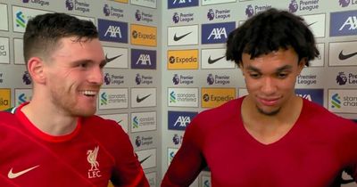 What Andy Robertson said about Trent Alexander-Arnold's assist as Liverpool beat West Ham
