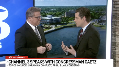 Local news anchor shuts down Matt Gaetz’s false 2020 election claims on live TV