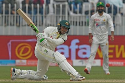 Khawaja misses century as Pakistan spinners strike in first Test