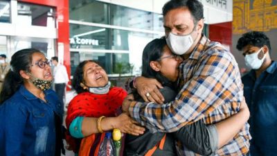 133 more Telugu students from Ukraine return home