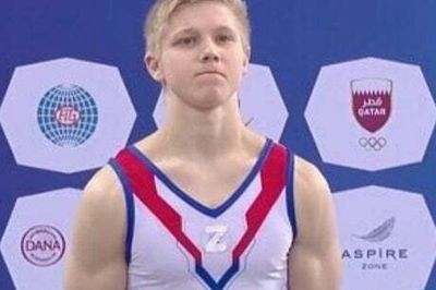 Russian athlete sparks outrage by wearing pro-war symbol during gymnastics