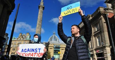 'We're Russian - Putin doesn't speak for us': Russians in Newcastle protest after invasion of Ukraine