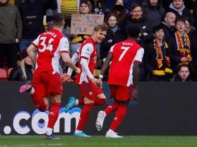 Bukayo Saka stars as Arsenal move into top four with Watford win