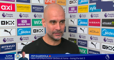 Pep Guardiola reacts to Cristiano Ronaldo absence for Manchester United vs Man City