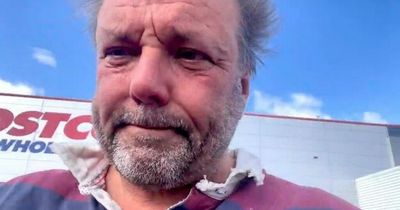 BBC's Martin Roberts sobs outside Costco after trying to buy goods for Ukrainian refugees