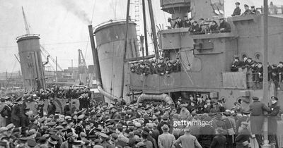 When Edinburgh welcomed a warship with 300 British prisoners liberated from the Nazis