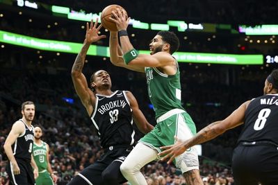 Tatum half-century sparks Celtics over Nets