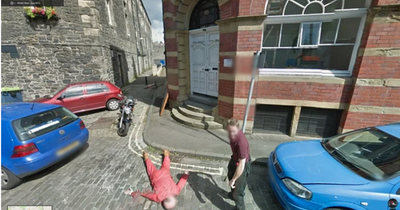 Edinburgh's most bizarre Google Street view moment caught on camera