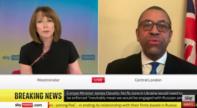 James Cleverly grilled over Ukraine visas in interview after ‘around 50’ issued