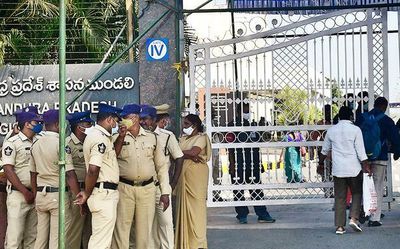 Budget session of Andhra Pradesh Legislature | TDP MLCs, MLAs protest during Governor’s speech