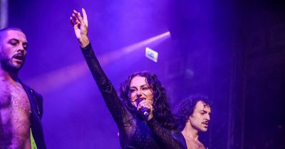 Amber Davies' sensational see-through outfit as she launches her Proud Cabaret show