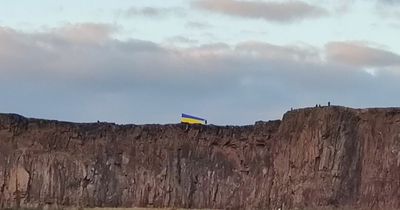Edinburgh's Arthur's Seat gets giant Ukraine flag in touch act of solidarity
