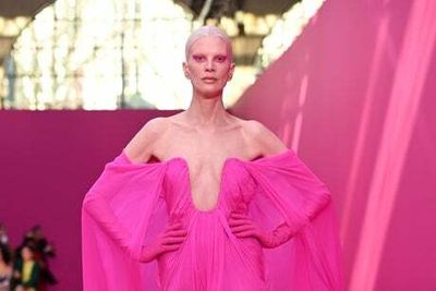 Think pink: Valentino created an entire new colour for AW22 collection